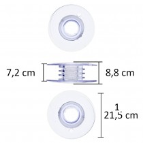 Spoline per macchina da cucire Husqvarna, altezza 9mm, diametro 21mm.